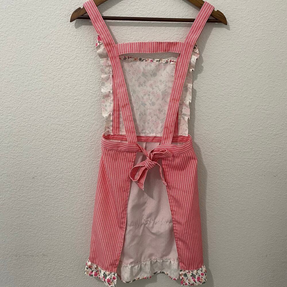 Yoayuan Starlight Floral Pinafore Apron Pink Cottagecore One Size - Picture 3 of 8